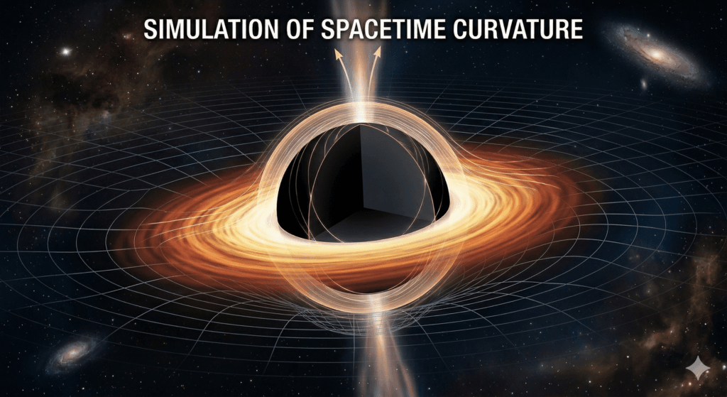 visualization of spacetime curvature explaining how black holes really work